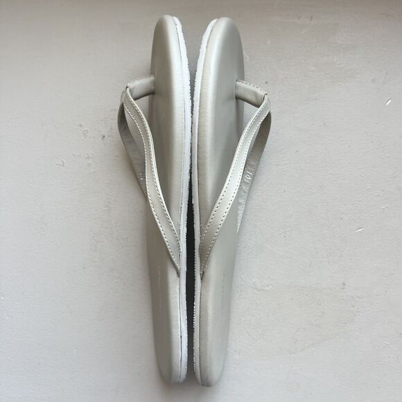 Hari Mari Cloud Light Taupe Gray Toe Post Thong Flip Flop Sandal Women’s 10 - Picture 3 of 16